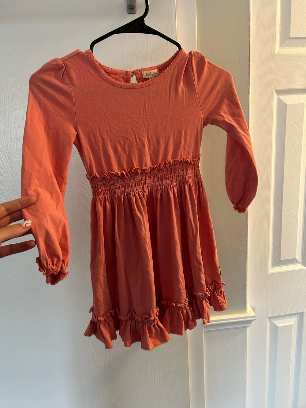 Matilda Jane Coral Pink Keyhole Neck Dress